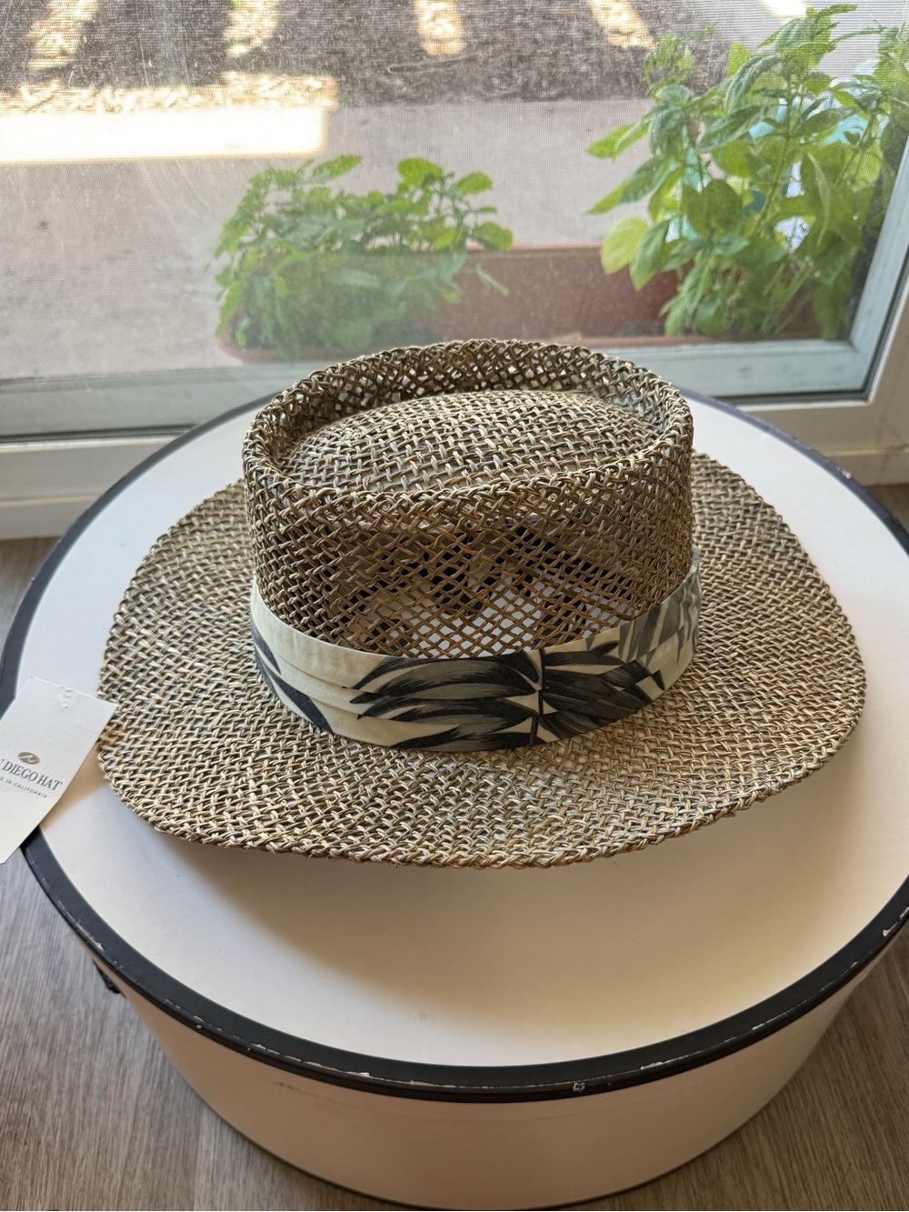 san diego hat company mens tan seagrass gambler boater hat one size fits most